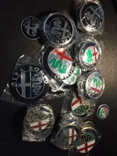 Uds 50mm 56mm 60mm nuevo Color de tapas de cubo de rueda accesorios de estilo de coche para Alfa Romeo borde tapas de cubierta logotipo insignia emblema