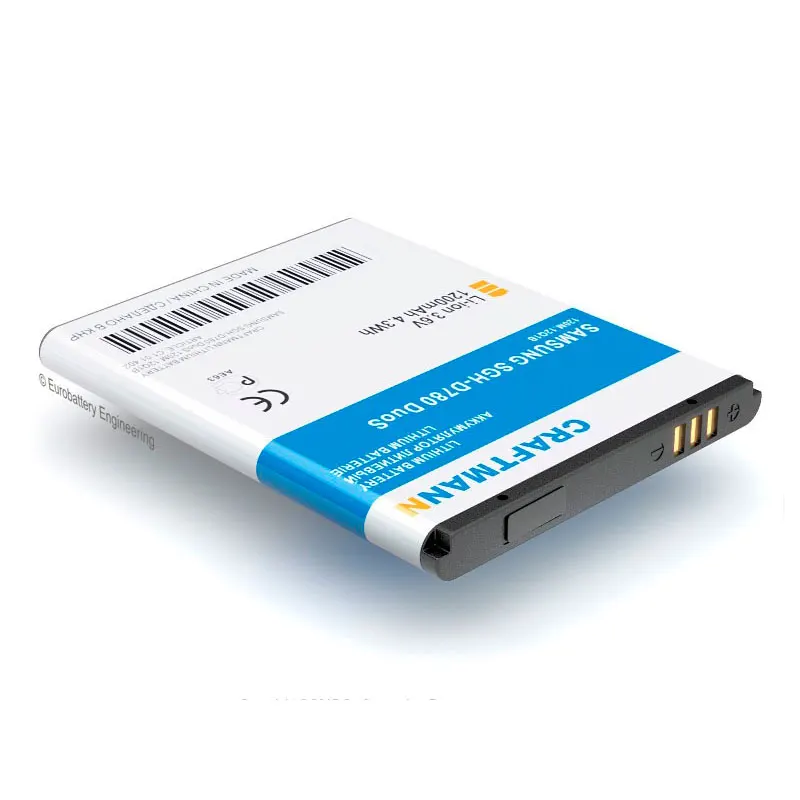 

Replacement Battery 1200mAh Samsung GT-B5722 DuoS, GT-B7722 DuoS, SGH-D780 DuoS, SGH-G810, SGH-i550 (AB474350BE)