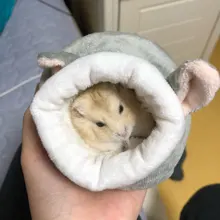 Kitten Bed Nest Hamster Cozy-Mat-House Sleeping-House Small Animals Warm Kennel Plush