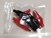 Crocodile Alligator-Clip Electrical-Clamp Testing S4 Probe-Meter Metal for Black Red