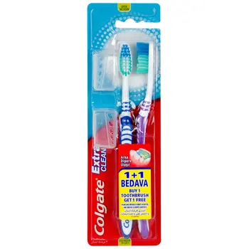 

Colgate Extra Clean Medium 1 + 1 Toothbrush, Türkiye'den fast shipping