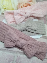 Diademas para el pelo de algodón para niña, bandana elástica con lazo para niña, accesorios de pelo para niñas, sombreros HB093S