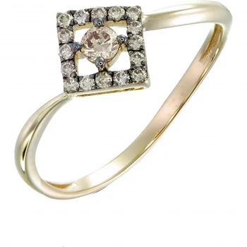 

Sargon jewelry ring with 17 diamonds in Yellow Gold