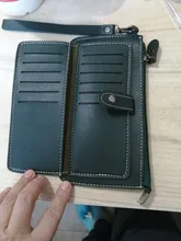 Cartera multifuncional de piel sintética para mujer, carteras largas de piel sintética, con hebilla de embrague y cremallera, para estudiantes, 2020