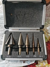 HSS broca de aluminio orificios múltiples juego de brocas para Metal madera agujero de perforación cortador paso cono Taladro