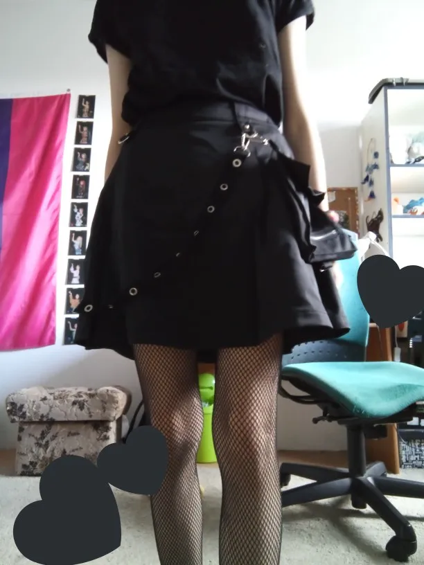 Black Skirts with Bandage Pastel gothic E-girl photo review