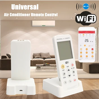 

Universal Wifi Smart Air Conditioner Remote Control USB Charge For Android For Apple IOS Support APP