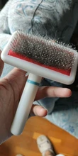 Peines de aguja para mascotas con Mango antideslizante, cepillos de pelo para perros medianos y pequeños, peine anudado, suministros de aseo para perros y gatos