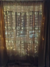 3MX3M LED Curtain Garland on The Window USB String Lights Fairy Festoon Remote Control