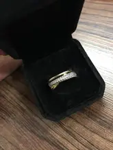 Huitan-Anillos cruzados de alta calidad para mujer, joyería de moda para boda, compromiso, fiesta, cristal brillante de circón