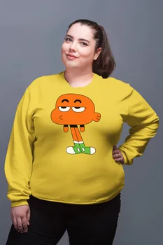 

Angemiel Wear VAE Sıkkın Darwin Yellow Women Sweatshirts