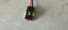 Juego de conector de cable eléctrico impermeable, sellado de vía de 2 pines, conectores automáticos con cable