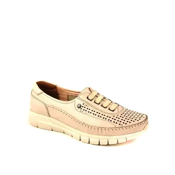 

Forelli Women Genuine Leather Beige Comfort Shoes 29536 Made in Turkey Sneaker Slipper Sandal Anatomical Shoes Expert