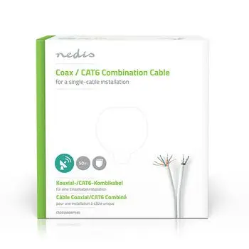 

Combined Coaxial Cable/CAT6 | 50,0 m