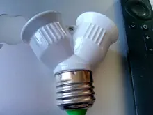 Converter Bulb-Adapter Light-Lamp 2e27-Lamp-Holder E27 Splitter Y-Shape To Halogen LED