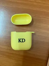 Airpods 2-Funda personalizada con letras y nombre para AirPod, funda de silicona suave de lujo, accesorios para auriculares funda de Airpods