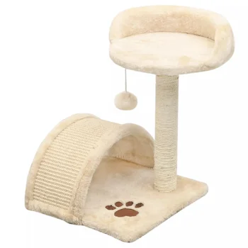 

Cat Tree with Sisal Scratching Post 40 cm Beige and Brown
