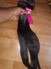 Extensiones de cabello humano liso brasileño, 1/3/4 Uds., extensiones de cabello Natural/negro azabache, extensiones de cabello humano Younsolo