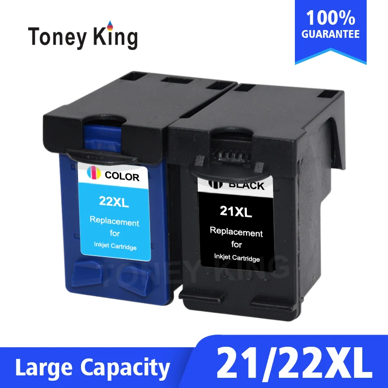 Чернильные картриджи Toney King для принтеров hp 21 22 hp21 hp22 Deskjet F2180 F2200 F2280 F4180 F300 F380 380