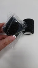 Cinta Negra para tatuaje, vendaje antideslizante, atlético, no tejido, impermeable, autoadhesivo, elástico, cubierta de agarre