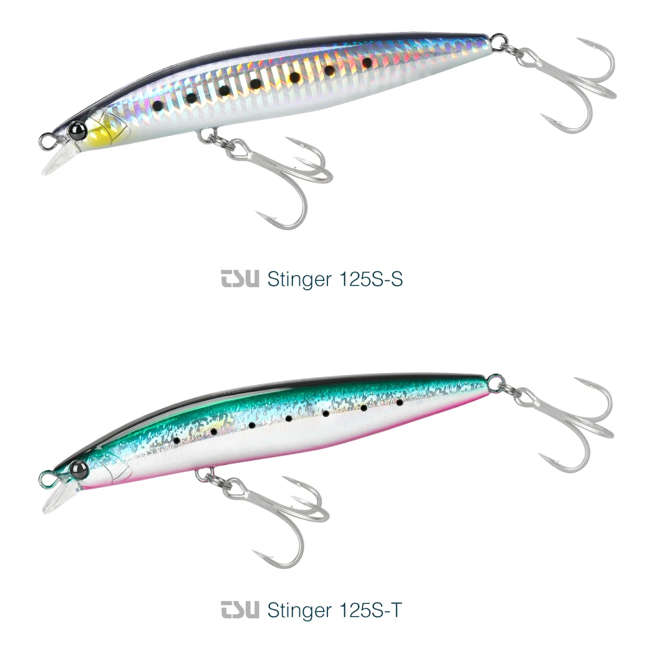 TSURINOYA 125S Ultra-lange Casting Angeln Köder Stinger 125mm 28g Hohe Festigkeit Sinking Minnow Salzwasser künstliche Harte Köder – Detail 25