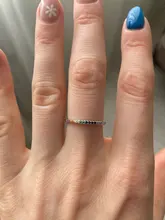 LEKANI-Anillo de boda de Color arcoíris para mujer, sortija de boda apilable del Joker, Plata de Ley 925, regalos de joyería para amigos