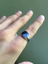 Anillo Vintage para hombre, anillos de esmalte, Punk, clásico, negro, piedras negras de imitación, anillo esmaltado