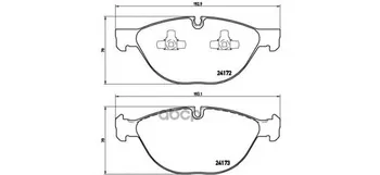 

Brake pads BMW X5 E70 07-/X6 e71-08. 08 front Brembo art. P06,058