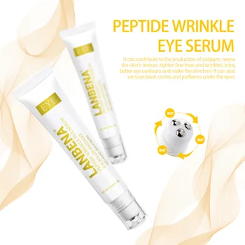 

LANBENA Anti-Wrinkle Eye Serum Peptide Repair Eye Cream Slide Ball Anti Aging Anti-Puffiness Whitening Lift Firming Skin Care