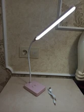 Desk-Lamp Reading-Light Dimmable Eye-Protection Study Usb-Charging Folding Touch-Switch