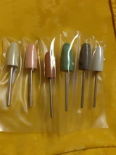Brocas de silicona para uñas, juego de brocas rotativas eléctricas, limas para pulidor de manicura y pedicura, accesorios para máquina, herramientas, 6 uds.