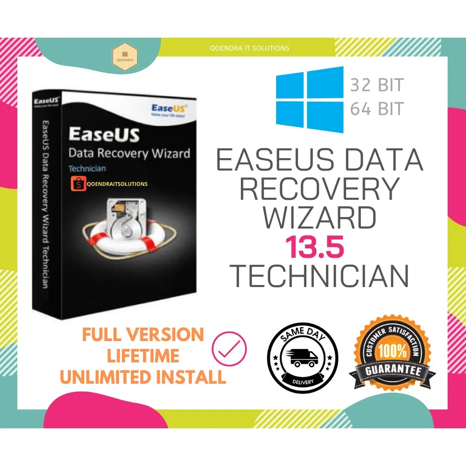 ✅EaseUS-Asistente de recuperación de datos profesional, 13,5✅Técnico Wizard, versión completa