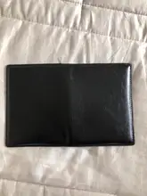 Organizer Wallet Case Cover-Holder Id-Card Travel Passport Black-Color THINKTHENDO Genuine-Leather