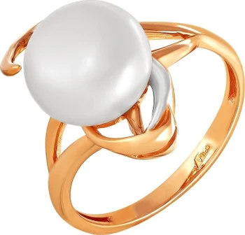 

Примаэксклюзив ring with 1 Pearl in red gold