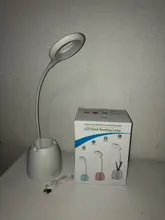 Pen-Holder Desk-Lamp Book Read-Light Dimming Bedside Home-Decor Pink Eye-Protect Touch