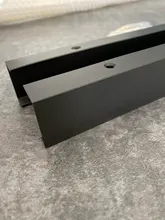 NAIERDI-Tiradores ocultos para armario, tiradores para cajón, aleación de aluminio, color dorado y negro, para armario y dormitorio