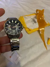 Curren-reloj para hombre, de cuarzo con cronógrafo, de pulsera, resistente al agua, deportivo, de acero inoxidable, masculino