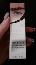 FEG-aceite para crecimiento de pestañas y cejas, suero Herbal Natural, 100%, suero Original para pestañas, arco ocular más largo y suave