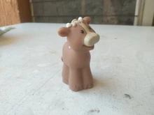 Figuras de Fisher para niños, mini personas, animales del zoo, ballena, león, juguetes de figuras de personajes animados, regalo de Navidad, 1 ud.