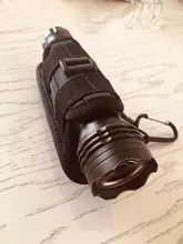 Funda táctica giratoria para linterna de 360 grados, funda para cinturón, funda para linterna, accesorios de iluminación de caza, Kits de supervivencia