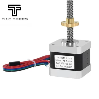 

T8 lead screw 8mm 500mm nema17 stepper motor 17HS4401-500mm 42 motors 42BYGH MOTOR cutting mill engraving machine 3d step Motor