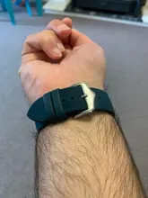 Hengrrc-correa de Reloj de piel de vaca y silicona para hombre y mujer, pulsera de reloj de 18, 20 y 22mm, impermeable, transpirable, accesorios de reloj