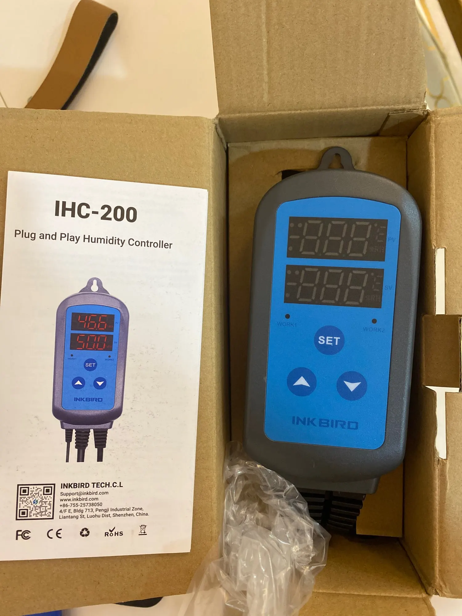 Inkbird IHC-200 Pre-wired Digital Dural Stage Humidity Controller