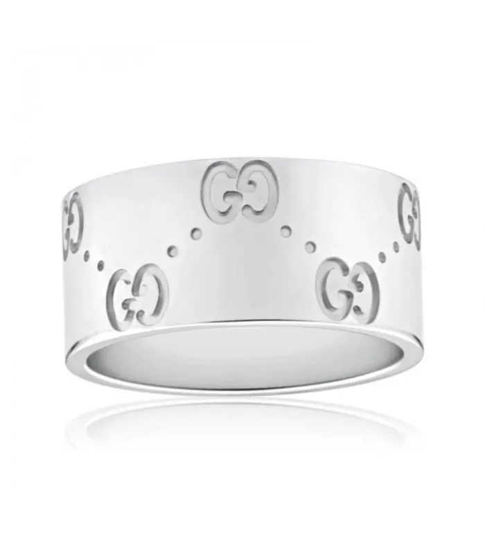 GUCCI ICON кольцо из белого золота 18 К Размер 15 073238 09850 9000