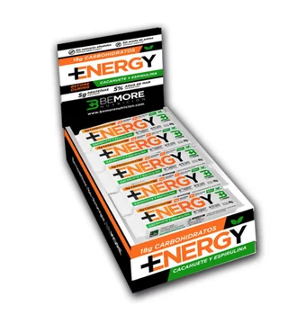 

BEMORE nutrition 18 Energy Bars Peanut and spirulina (1,8 €/UND.)