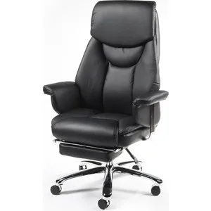 

Chair office Norden Parliament Black Steel + Chrome/black leather