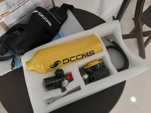 Equipo de Buceo DCCMSDS-1000, tanque de oxígeno de 1000ml de capacidad, rellenable