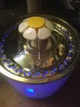 Dispenser-Container Fountain Cat-Bowl Water-Level-Display Electric-Water-Feeder Dogs