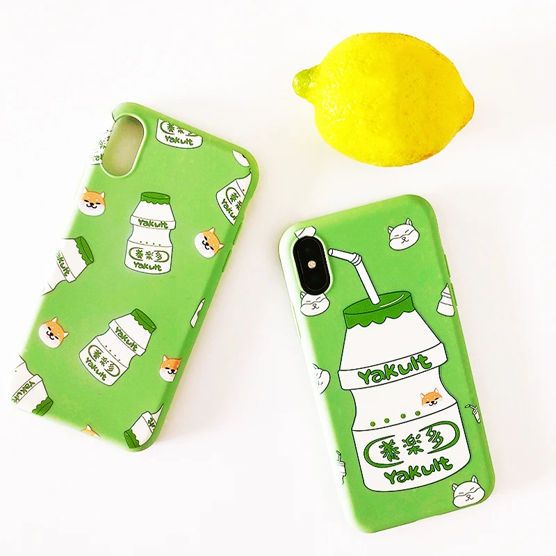 Новый Yakult iPhonexsmax чехол для телефона задняя крышка iPhone11 все включено Matcha зеленый