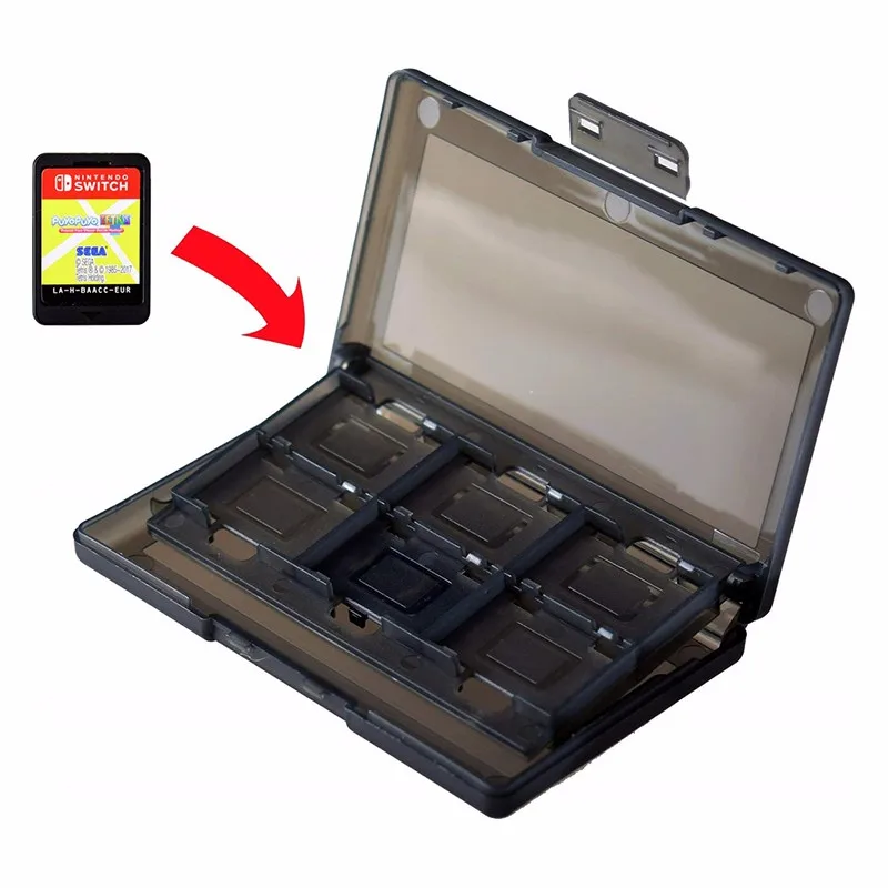 

For Nintend Switch Card Storage Box ABS Protable 24 In 1 Micro SD Game Memory TF Card Case Bag Box For Nintendo Switch NS Shell